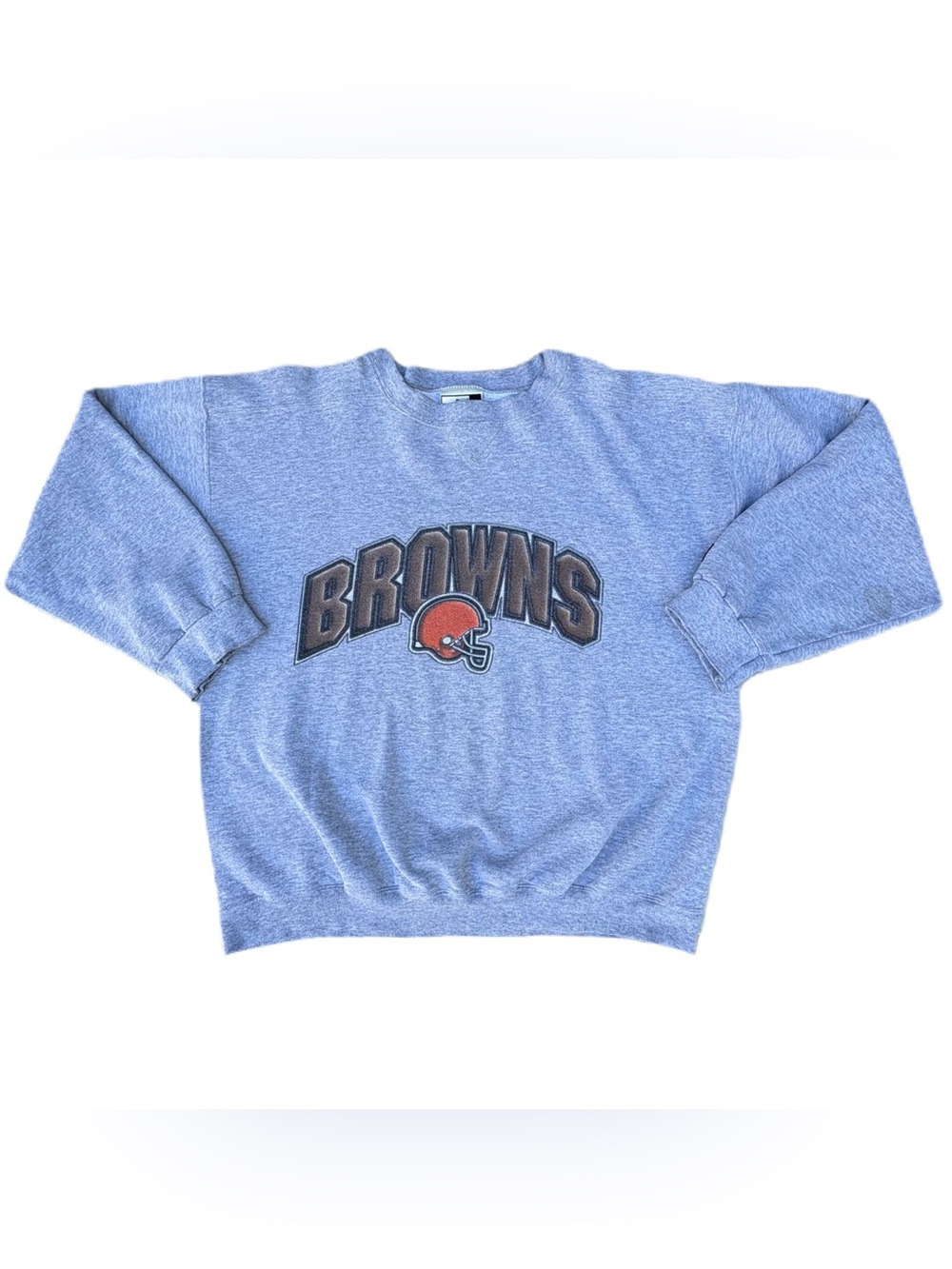 Vintage 90s Cleveland Browns NFL Grey Puma Embroidered Crewneck Sweater